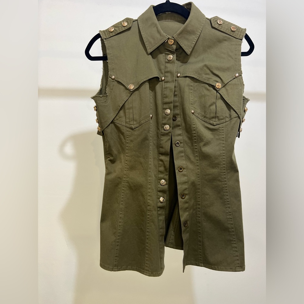 Military look vest